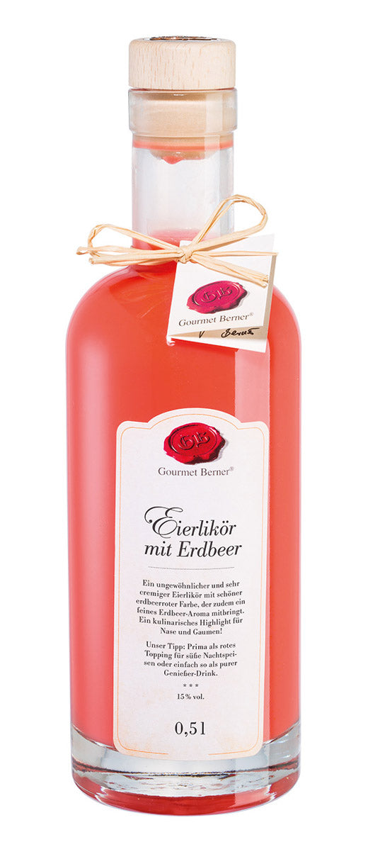 Eierlikör mit Erdbeere